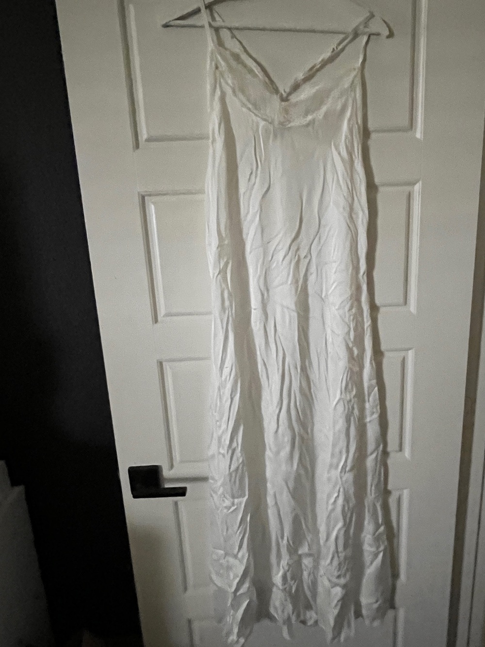 White Satin Dress